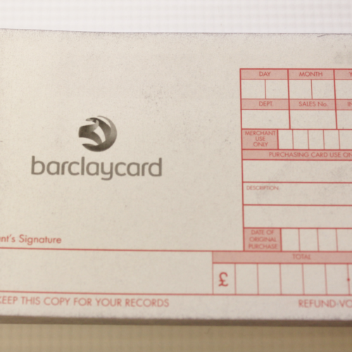 Imprinter Sales Vouchers